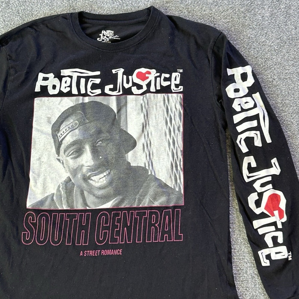Poetic Justice Shirt Adult Large Long Sleeve T-shirt Tupac Shakur  2Pac Graphic‎